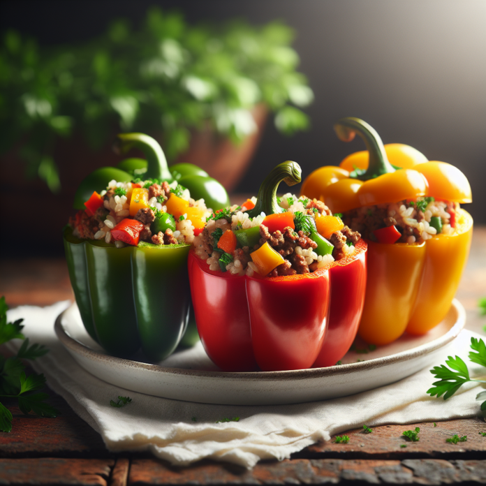 Stuffed Bell Peppers: A Balanced Meal in One Dish