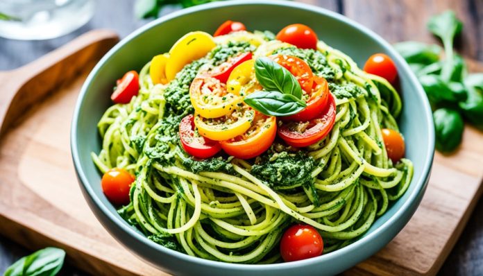 Zucchini Noodles with Pesto