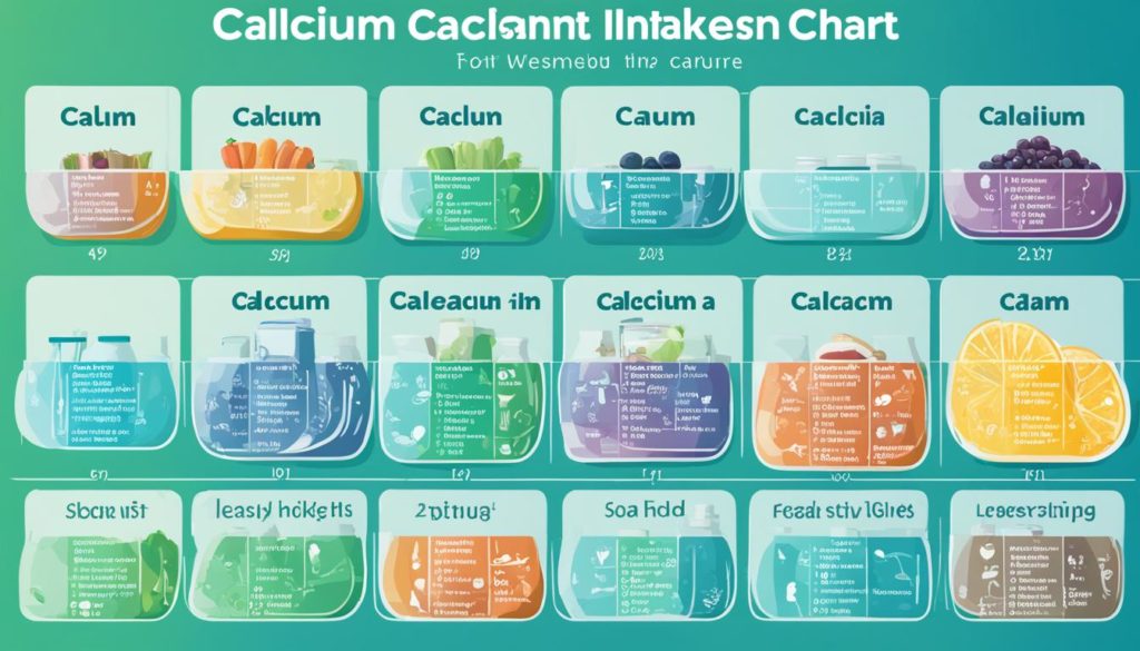 calcium intake chart