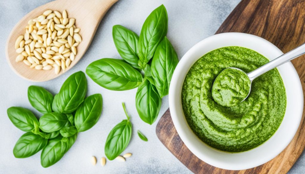 homemade pesto sauce