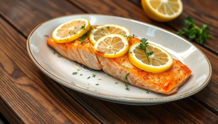 Baked Salmon with Lemon