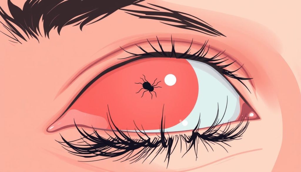 Eyelash mites symptoms