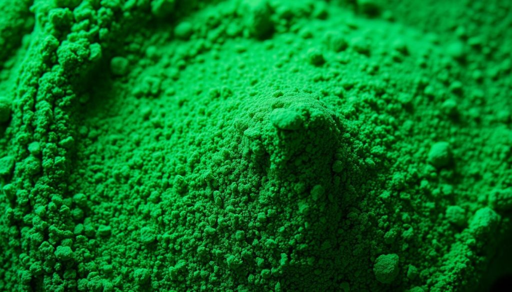 Organic Spirulina Powder Microscopic View