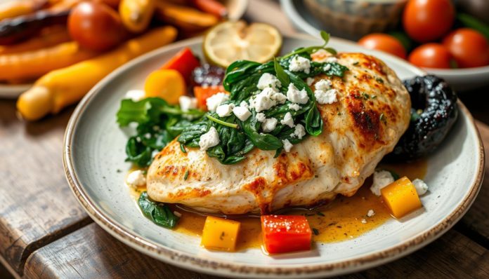 Spinach and Feta Stuffed Chicken