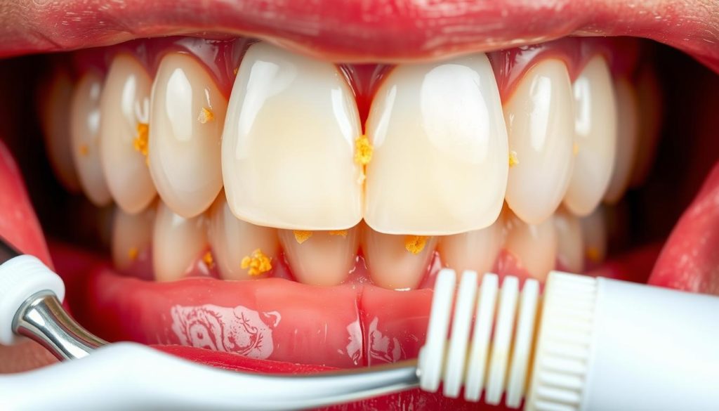 Tartar affecting dental health