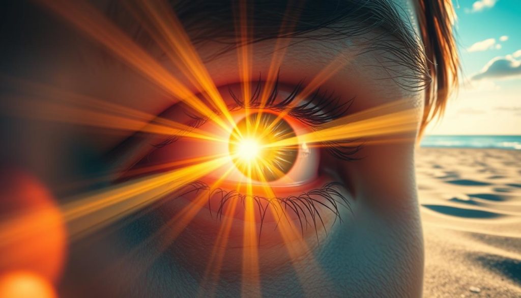 UV radiation effect on eye conditions