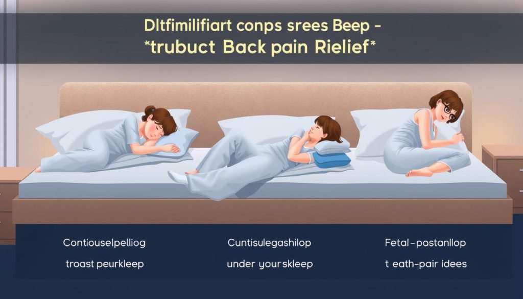 comfortable sleeping positions for back pain relief