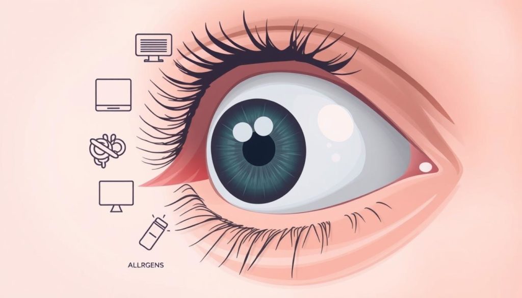 dry eyes causes symptoms