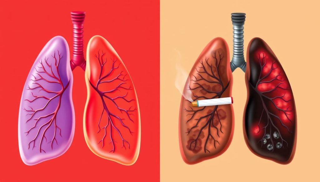 effects of smoking on lungs