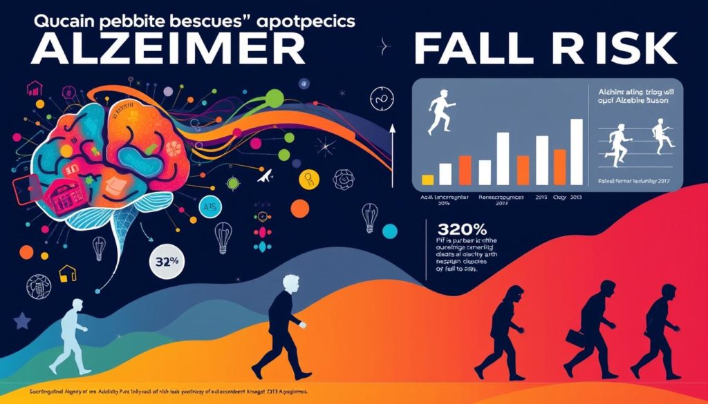 Alzheimer's disease and falls risk research data