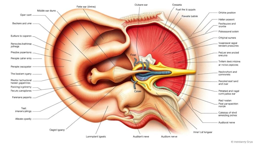 Detailed Illustration of Ear Anatomy