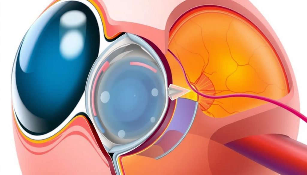 Detailed diagram of retinal detachment