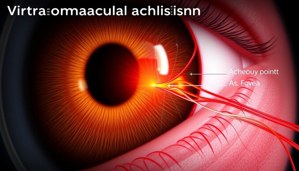 Detailed illustration of Vitreomacular Adhesion