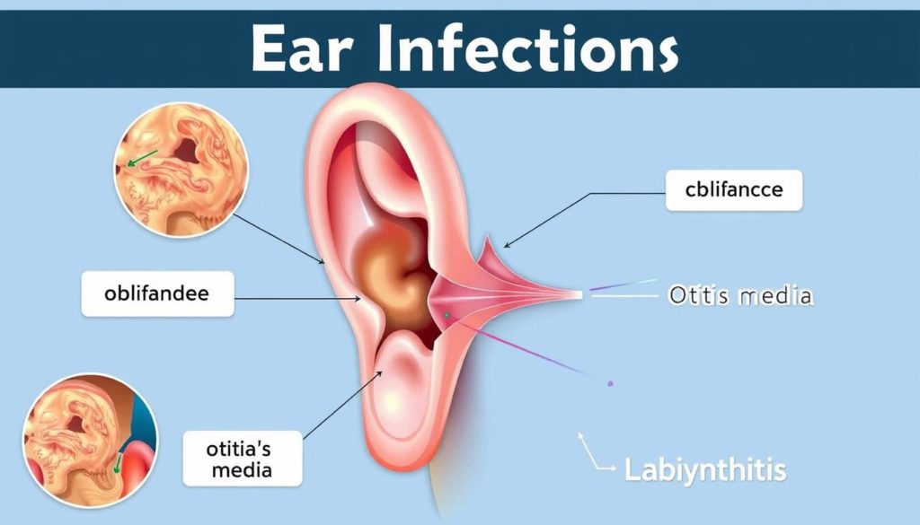 types of ear infections